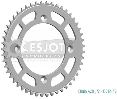 ESJOT Chain wheel 420 49z alu silver