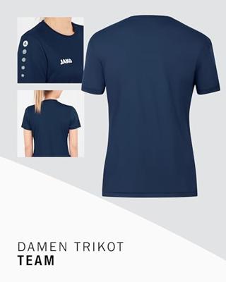 JAKO 4233D Shirt Team Km Dames - Navy - 42