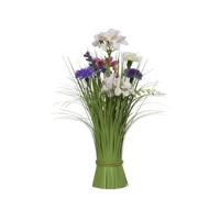 Kunstgras everlands met bloemen 40cm assorti - thumbnail
