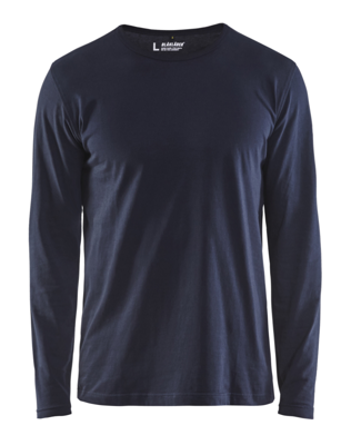 Blåkläder T-Shirt lange mouw 35001042 | Donker marineblauw | Maat XXL - 7330509808917