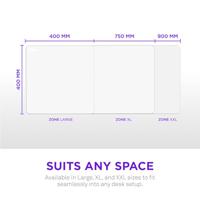 NZXT Zone Mousepad XL - 750x400mm - White - thumbnail