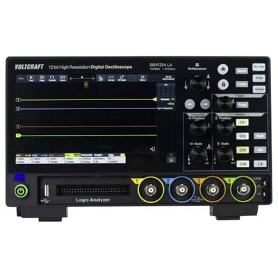 VOLTCRAFT DOV1254 LA Digitale oscilloscoop 125 MHz 4-kanaals 1.25 GSa/s 100 Mpts 12 Bit Digitaal geheugen (DSO), Logic-analyser 1 stuk(s) VOLTCRAFT DOV1254 LA Digitale oscilloscoop 125 MHz 4-kanaals 1.25 GSa/s 100 Mpts 12 Bit Digitaal geheugen (DSO), Logic-analyser 1 stuk(s)