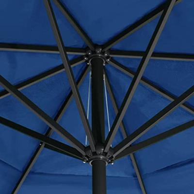VidaXL Parasol met aluminium paal 500 cm azuurblauw