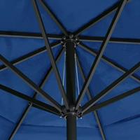 VidaXL Parasol met aluminium paal 500 cm azuurblauw - thumbnail