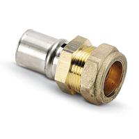 Nemo Go Pex Alu pers rechte koppeling Pex Ø16mm x CU Ø15m...