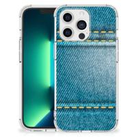 iPhone 13 Pro Max Anti Shock Bumper Case Jeans - thumbnail