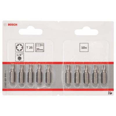 Bosch Accessoires Bit extra-hard T25, 25 mm 10st - 2607001616 Bosch Accessoires Bit extra-hard T25, 25 mm 10st - 2607001616