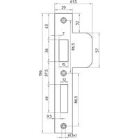 Nemef Sluitplaat P4139/17 Ls Rechth. Sluitplaat P4139/17 - 9413990172 - 9413990172 - thumbnail