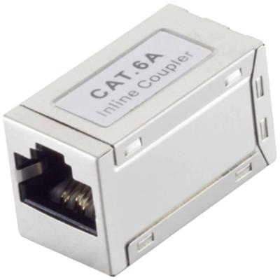 BKL Electronic RJ45-connector, CAT 6a, STP, slim, zilver 10121206 Aantal polen (sensoren) 8 Zilver 1 stuk(s)