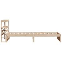 Bedframe met hoofdbord massief grenenhout 90x200 cm - thumbnail