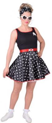 Rock roll jurk zwart