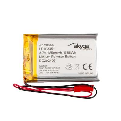 Akyga LP103451 Accupack Batterijgrootte: Speciaal LiPo 3.7 V 1850 mAh