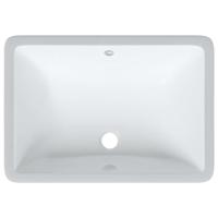 VidaXL Wastafel rechthoekig 52x38,5x19,5 cm keramiek wit - thumbnail