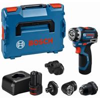 Bosch Blauw GSR 12V-32 FC Professional Accuschroefboormachine - FlexiClick | 2 x 2,0 Ah accu's | + opzetstukken - 06019N7101 - thumbnail