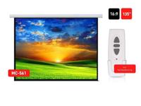Maclean MC-561 elektrisch projectiescherm 135 "300x168cm 16: 9 met wandbediening en afstandsbediening - thumbnail