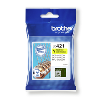 Brother Inktcartridge LC-421Y Origineel Geel LC421Y - thumbnail
