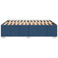 Bedframe zonder matras stof blauw 160x200 cm - thumbnail