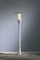 Lantaarnpaal Nova 118 cm matzilver - thumbnail