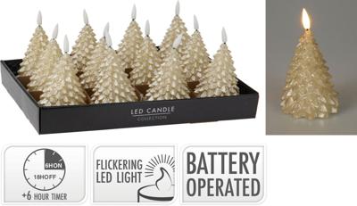 Ledkaars boom 11cm goud