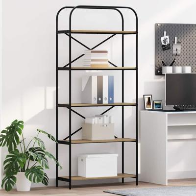 Boekenkast artisanaal eikenkleurig 80 x 30 x 183 cm