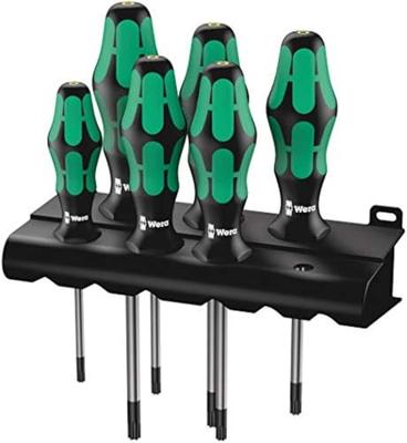 Wera 367/6 TORX HF-schroevendraaierset Kraftform Plus + Rek Wera 367/6 TORX HF-schroevendraaierset Kraftform Plus + Rek