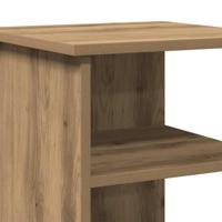 Dressoir 35x35x55 cm bewerkt hout artisanaal eikenkleur - thumbnail