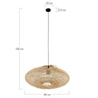 DKNC - Hanglamp Terni - Rotan - 46x46x20cm - Beige - thumbnail