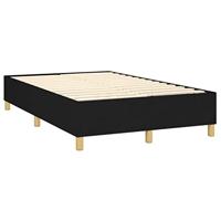 Boxspring met matras stof zwart 120x200 cm - thumbnail