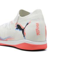 PUMA Future 8 Match Zaalvoetbalschoenen (IN) Wit Felrood Blauw - thumbnail