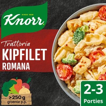 Knorr Trattoria Pastagerecht Kipfilet Romana 269 g bij Jumbo