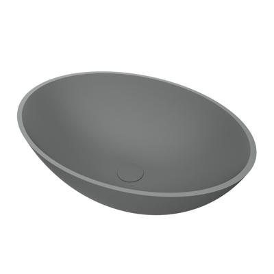 Waskom BWS Prince Cast Marble 49x34 cm Ovaal Mat Grijs Waskom BWS Prince Cast Marble 49x34 cm Ovaal Mat Grijs