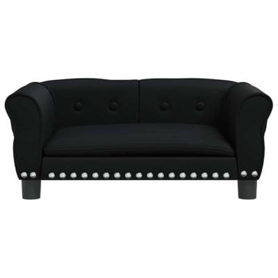 VidaXL Hondenmand 70x45x30 cm kunstleer zwart VidaXL Hondenmand 70x45x30 cm kunstleer zwart