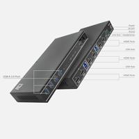 ACT 2-Poorts Dual HDMI 4K@60Hz KVM switch. USB 3.2 Gen1 (USB 3.0) - thumbnail
