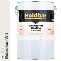 Holdbar Anti Graffiti Coating Gebroken Wit (RAL 9010) 2,5 Kg - thumbnail