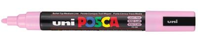 Uni-Posca Posca marker, afm pc-5m, lijndikte 2,5 mm, medium, lichtroze, 1 stuk