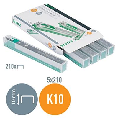Leitz Power Performance K10 cartridge, 10mm pootlengte, 210 nietjes per cartridge