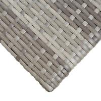 VidaXL Theetafel 50x50x47 cm poly rattan grijs - thumbnail