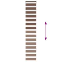 Zebra rolgordijn 50x200 cm stofbreedte 45,9cm polyester bruin - thumbnail