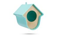 Vogelpindakaashouder kunststof Evie mint - thumbnail