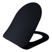 Toiletzitting Creavit Freedom | Sofclose met quick-release | Duroplast | Zwart mat - thumbnail