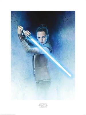 Kunstdruk Star Wars - The Last Jedi Rey Lightsaber Guard 60x80cm