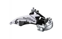 Shimano voorderailleur 3 x 6/7-speed tourney fd-ty510 top swing/dual pull lage klem 42t (66-69°) - thumbnail