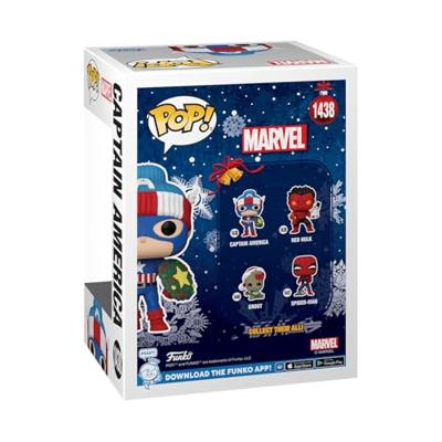 Marvel Funko Pop Vinyl: Captain America (Holiday)