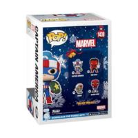 Marvel Funko Pop Vinyl: Captain America (Holiday) - thumbnail