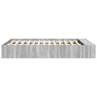 Bedframe bewerkt hout grijs sonoma eikenkleurig 120x190 cm - thumbnail