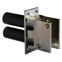 Hawgood deurveerscharnier 4000D - messing vernikkeld - deurdikte 19-24mm - thumbnail