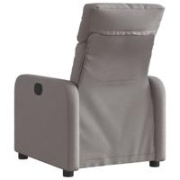 Fauteuil verstelbaar elektrisch stof taupe - thumbnail