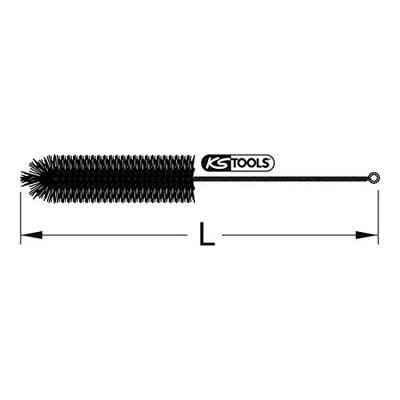 KS Tools Brozeplus cilinderborstel, draad, gegolfd, 300 mm 963.9594 9639594 1 stuk(s)