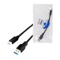 LogiLink USB-kabel USB 3.2 Gen1 (USB 3.0 / USB 3.1 Gen1) USB-A stekker, USB-C stekker 0.15 m CU0166 - thumbnail