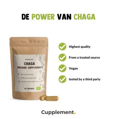 Cupplement Chaga Organic Supplement 60Capsules Cupplement Chaga Organic Supplement 60Capsules